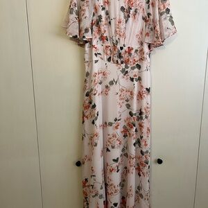Floral Pink Maxi Dress